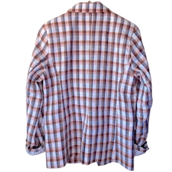 JOIE x ANTHROPOLOGIE Anilah Double Breasted Stripped Blazer Jacket Sz. M - Picture 7 of 8